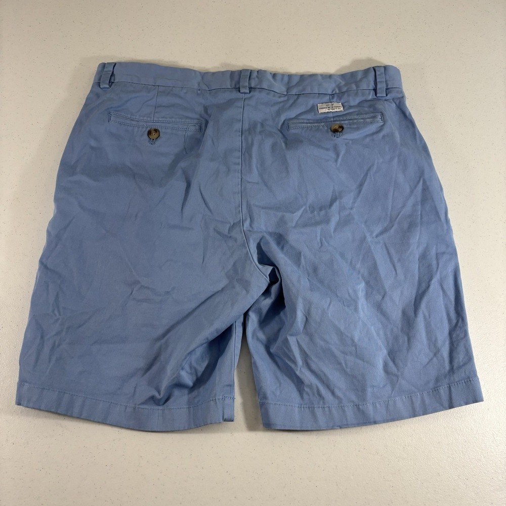 Vineyard Vines Mens 35 x 8 Inch Breaker Shorts Blue Cotton Stretch Chino 1H0462 - Picture 2 of 7